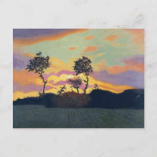 Postal Felix Vallotton - Paisaje al atardecer
