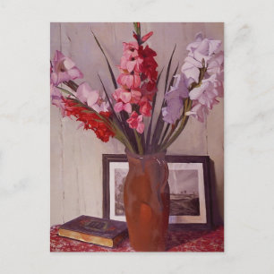 Postal Felix Vallotton - Todavía la vida con gladioli