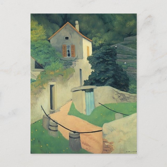Postal Felix Vallotton - Un paisaje de Vallon (Anverso)