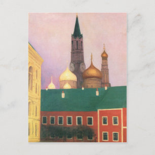 Postal Felix Vallotton - vista del Kremlin en Moscú