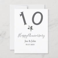 Feliz 10º aniversario nombre fecha estrella de met