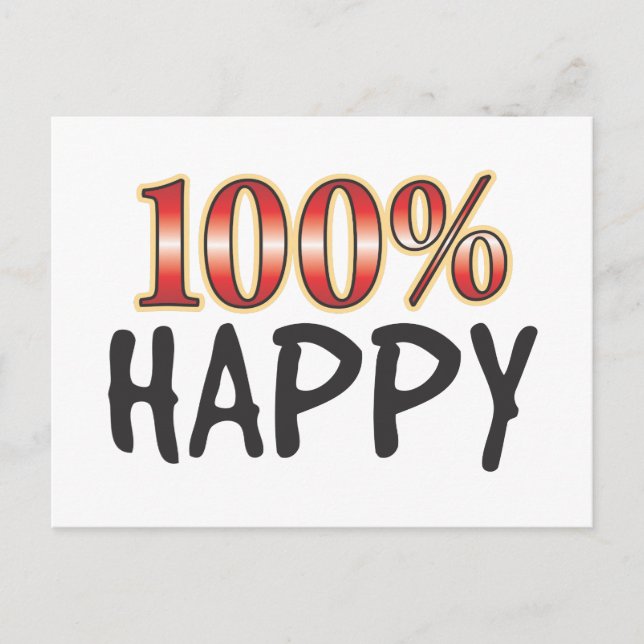 Postal Feliz 100 por ciento (Anverso)