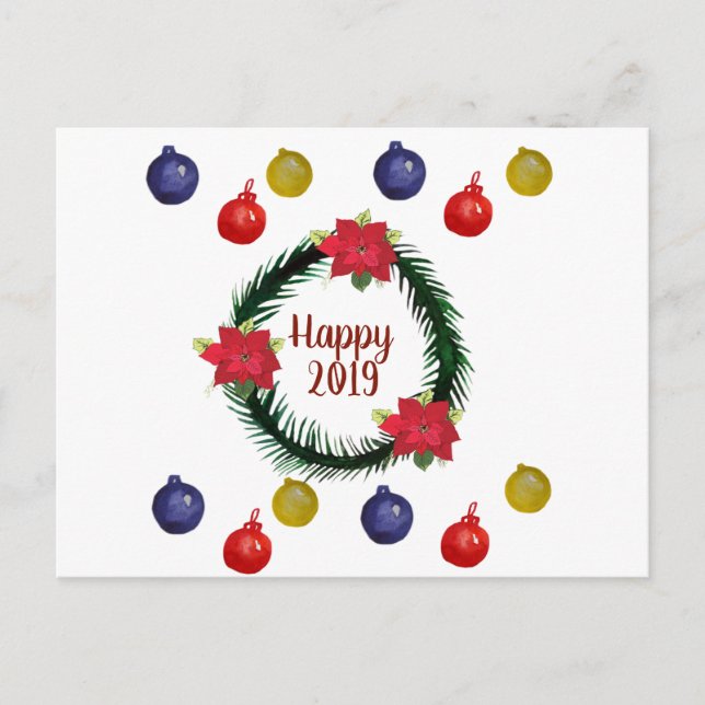 Postal feliz 2019 (Anverso)