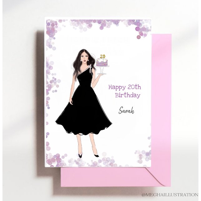 Postal Feliz 20 cumpleaños, 20, día de nacimiento, 20 cum (Subido por el creador)