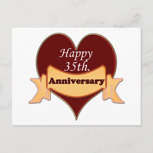 Postal Feliz 35. Aniversario (Anverso)