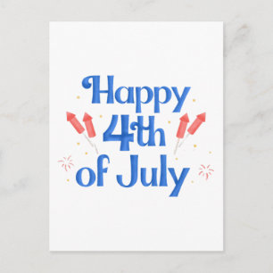 Postal feliz 4 de julio