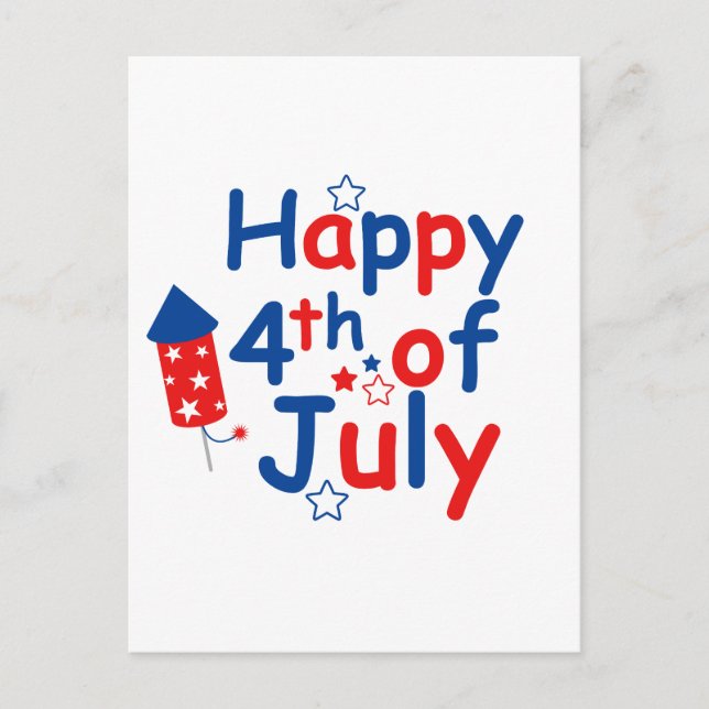 Postal Feliz 4 de julio (Anverso)