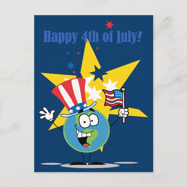 Postal Feliz 4 de julio (Anverso)