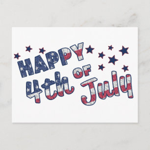 Postal Feliz 4 De Julio
