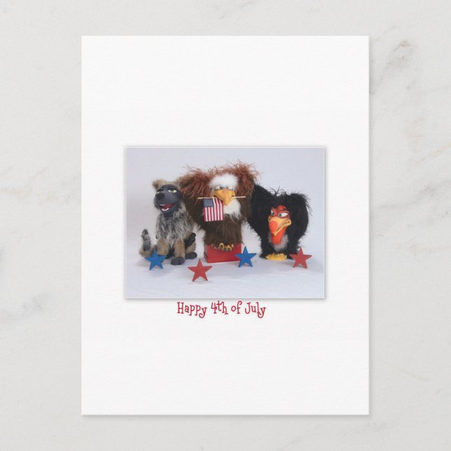 Postal ¡¡¡Feliz 4 de julio!!! (Anverso)
