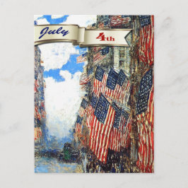 Postal Feliz 4 de julio.Bella Artes