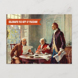 Postal Feliz 4 de julio. Bella Artes