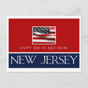 Postal feliz 4 de julio desde Nueva Jersey