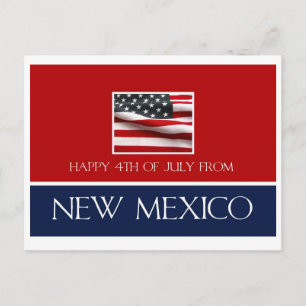 Postal feliz 4 de julio desde Nuevo México