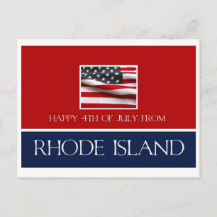 Postal feliz 4 de julio desde Rhode Island