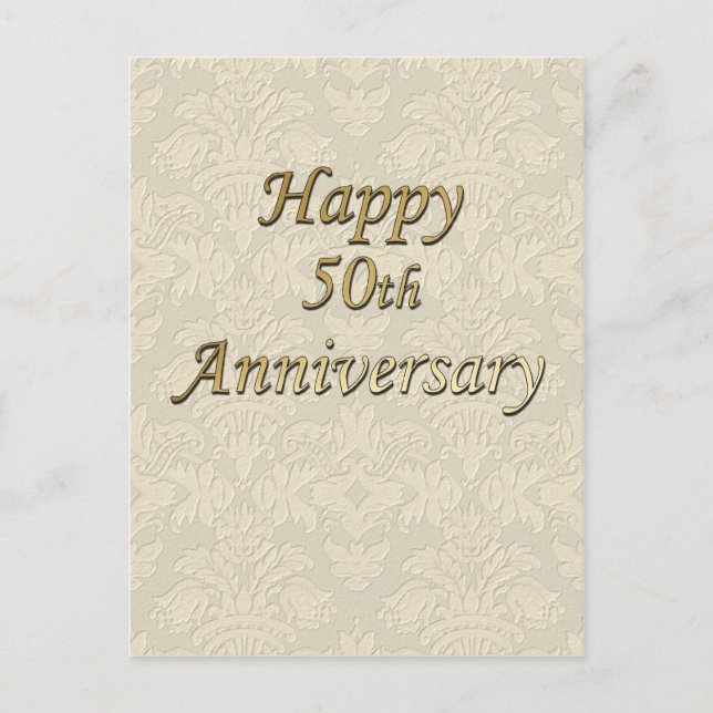 Postal Feliz 50° aniversario (Anverso)