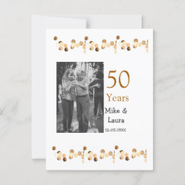 Postal Feliz 50 aniversario agregar nombre de la pareja f