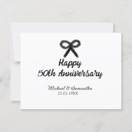 Postal Feliz 50 aniversario agregar nombre de la pareja f