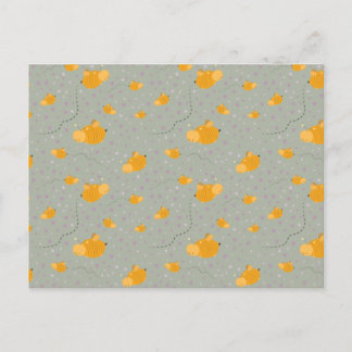 Postal Feliz Abeja - Verde