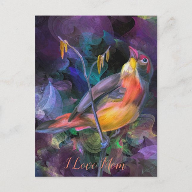 Postal Feliz amor materno (Anverso)