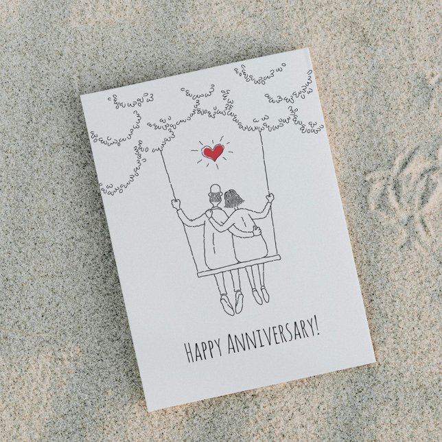 Postal Feliz aniversario de Boda de la pareja de hermanam (Subido por el creador)