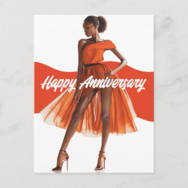 Postal Feliz Aniversario Hermosa. Hermana de Melanina Neg