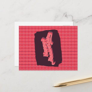 Postal Feliz aniversario Ornamentos verticales de cadena 