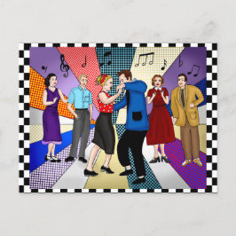 Postal Feliz Aniversario | Retro Nostálgico Años 50