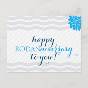 Postal Feliz aniversario rodanario - de doble lado