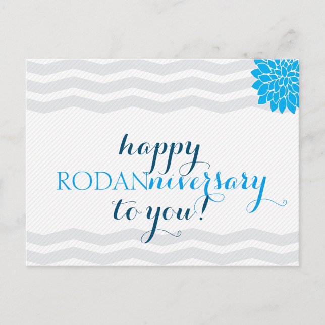 Postal Feliz aniversario rodanario - de doble lado (Anverso)