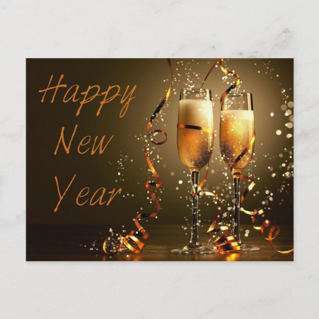 Postal Feliz Año Nuevo (Anverso)