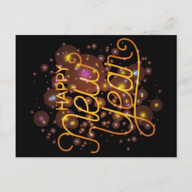 Postal Feliz Año Nuevo (Anverso)