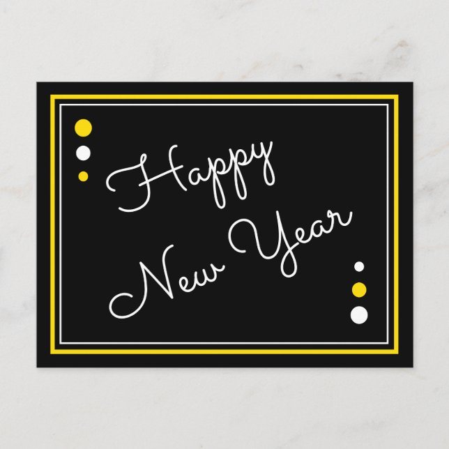 Postal feliz año nuevo (Anverso)