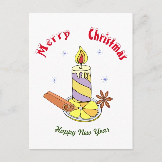 Postal Feliz Año Nuevo (Anverso)