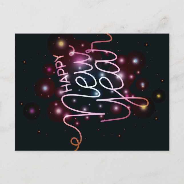 Postal Feliz Año Nuevo (Anverso)