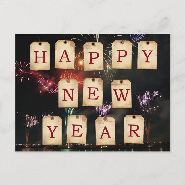 Postal Feliz Año Nuevo (Anverso)