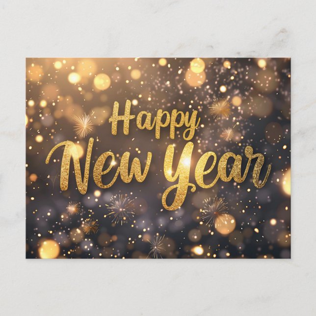 Postal feliz año nuevo (Anverso)