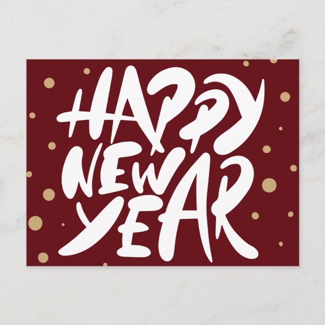 Postal Feliz Año Nuevo (Anverso)