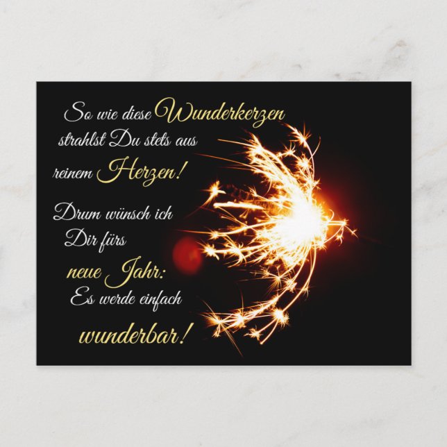 Postal ¡Feliz Año Nuevo! (Anverso)