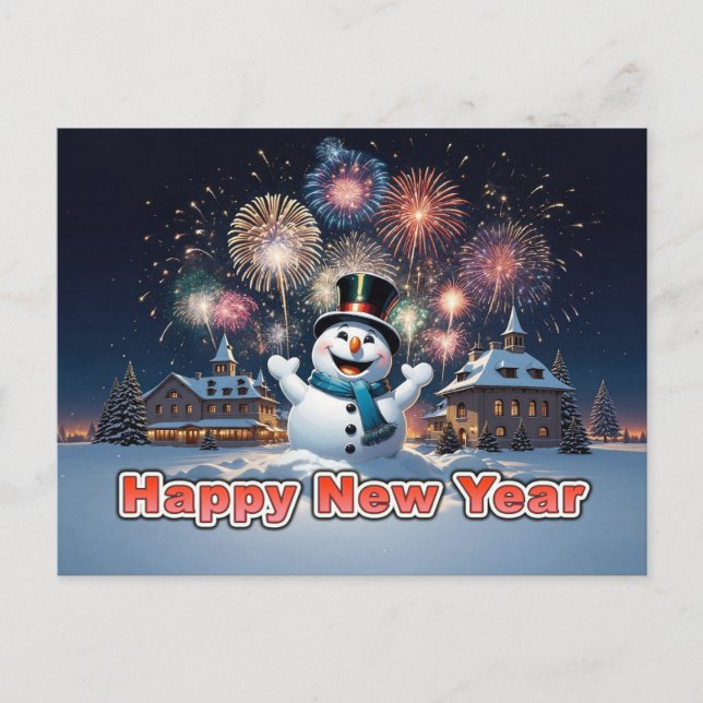 Postal Feliz Año Nuevo (Anverso)