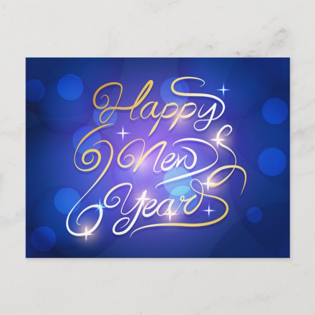 Postal Feliz Año Nuevo (Anverso)