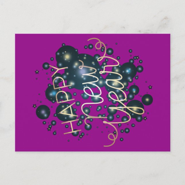 Postal Feliz Año Nuevo (Anverso)