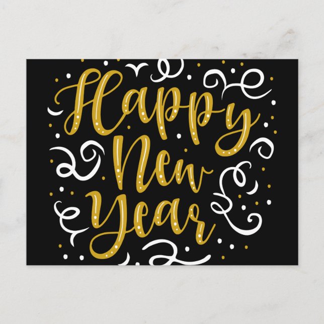 Postal Feliz Año Nuevo (Anverso)