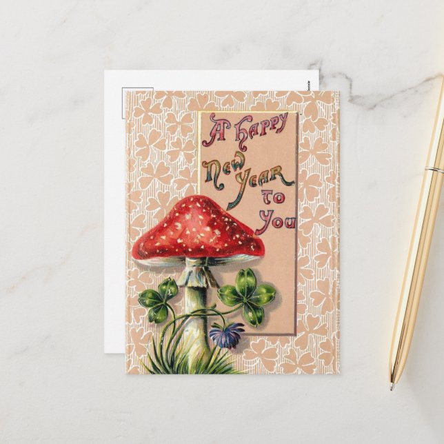 Postal Feliz Año Nuevo (Anverso/Reverso In Situ)