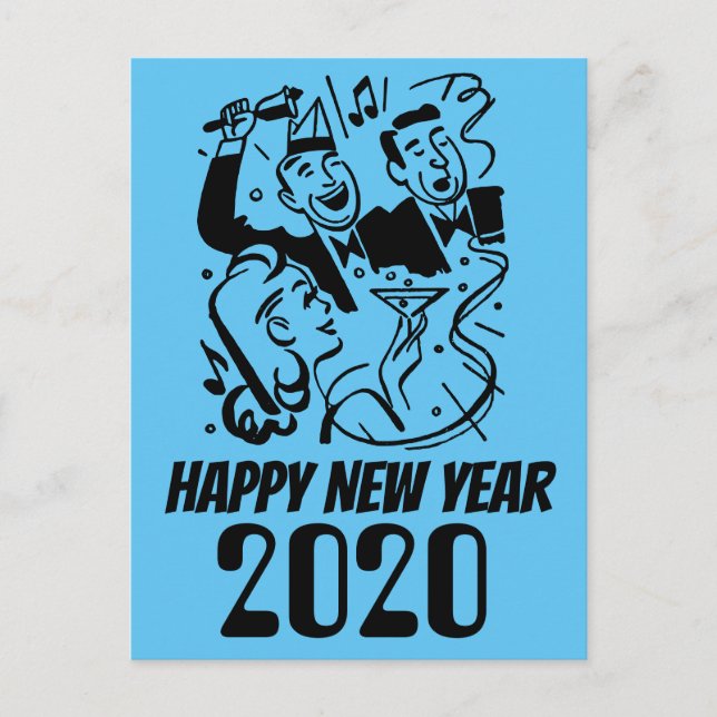 Postal Feliz Año Nuevo 2020 (Anverso)