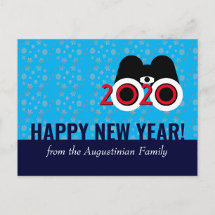 Postal FELIZ Año Nuevo 2020 Vision Copos de Nieve Año Nue
