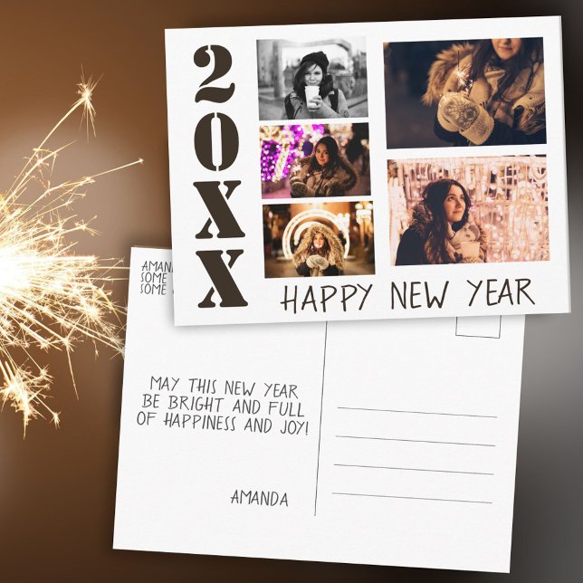 Postal Feliz Año Nuevo 2023 5 Collage de fotos (Subido por el creador)