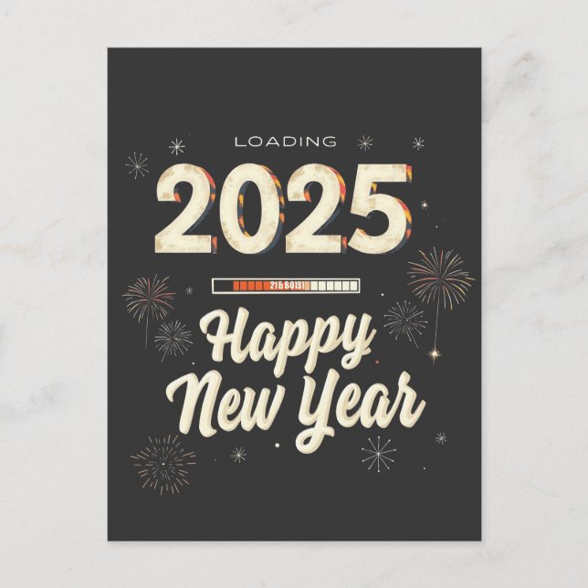 Postal Feliz Año Nuevo 2025 (Anverso)