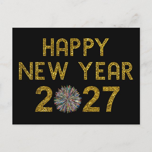 Postal Feliz Año Nuevo 2027 (Anverso)