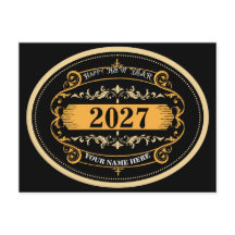 Feliz Año Nuevo 2027 Moderno y Elegante